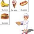 Menu Restoran (Bulat) - Belajar Uang