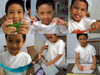 Anak-anak suka membuat permen sendiri Anak-anak suka membuat permen sendiri